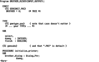 Brother M-1509 atari screenshot
